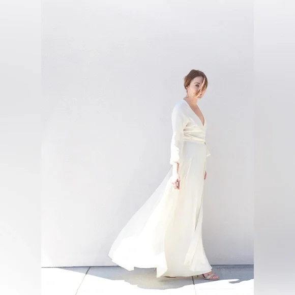 Kamperett Linden Silk Gown size Small GUC - Picture 1 of 13